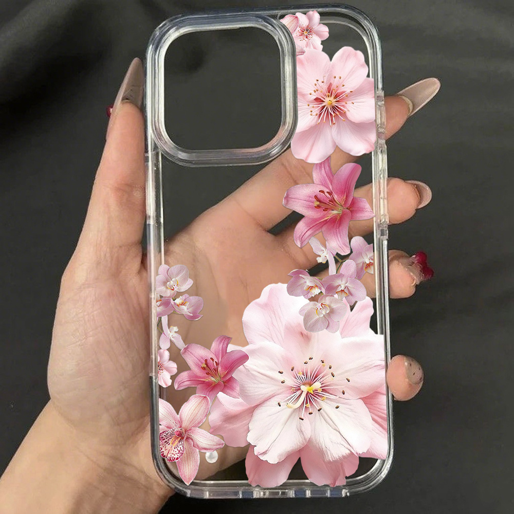 Apple Iphone 15 Pro Max - Etui na telefon Pink Lily Flower